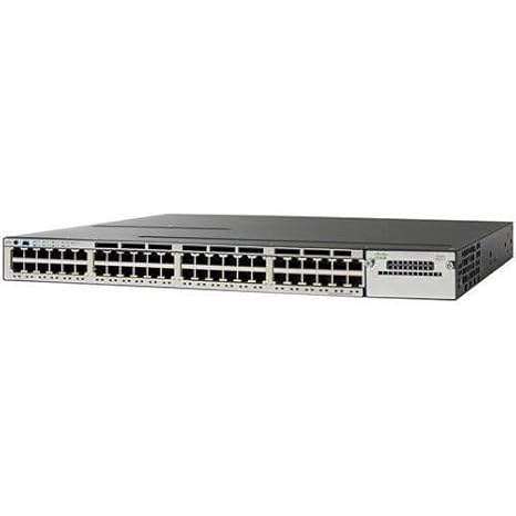 Cisco Catalyst 2960X-48TS-L Ethernet Switch with 48 RJ-45 ports, manageable, 4 expansion slots, black device with port labels
