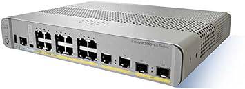 Cisco Catalyst 3560CX-12PC-S 12-port Gigabit Ethernet switch with console cable, compact network switch for business connectivity.