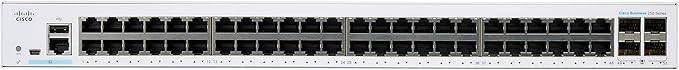 CISCO DESIGNED Business CBS250-48T-4G Smart Switch | 48 Port GE | 4x1G SFP | Limited Lifetime Protection (CBS250-48T-4G)