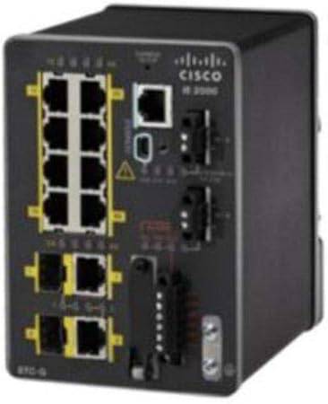 Cisco IE-2000-8TC-G-B Ethernet switch with 8 ports, compact industrial network device with port labels and LED indicators