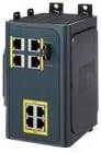 Cisco IEM-3000-4PC-4TC expansion PoE/PoE+ module for Cisco IE-3000-4TC and IE-3000-8TC switches, shown installed on switch.