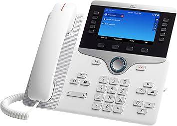 Cisco IP Business Phone 8861, 5-inch WVGA Color Display, Gigabit Ethernet Switch, Class 4 PoE, WLAN Enabled, 2 USB Ports, 10 SIP Registrations, 1-Year Limited Hardware Warranty - CP-8861-K9=
