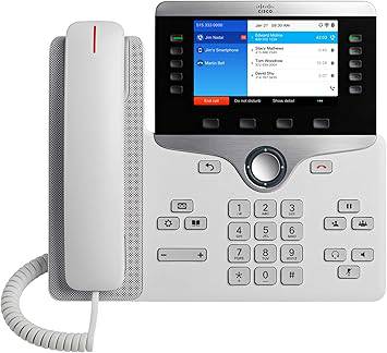 Cisco IP Business Phone 8861, 5-inch WVGA Color Display, Gigabit Ethernet Switch, Class 4 PoE, WLAN Enabled, 2 USB Ports, 10 SIP Registrations, 1-Year Limited Hardware Warranty - CP-8861-K9=