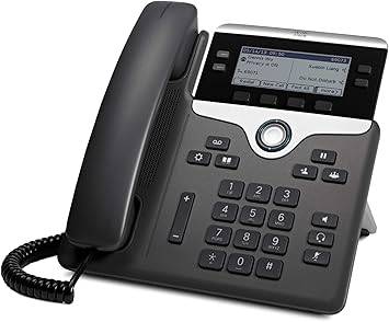 Cisco IP Phone 7841 VoIP phone with 4 lines, SIP and SRTP security, featuring a display and keypad for business communication.