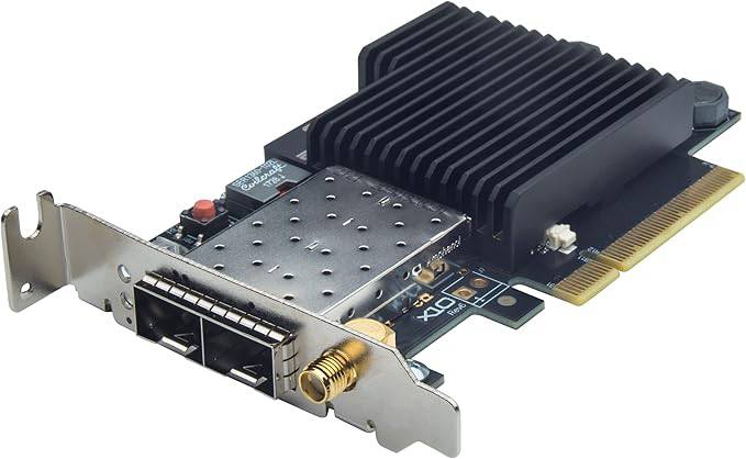 Cisco Nexus NXN-K35-2X FPGA SmartNIC with 10GbE, dual SFP+ ports, built-in timestamping, PCIe interface, ultra-low latency.