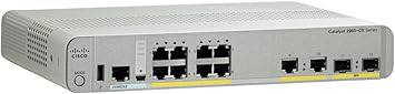 Cisco WS-C2960CX-8TC-L Catalyst switch with 8 Ethernet ports, compact LAN base for data networking.