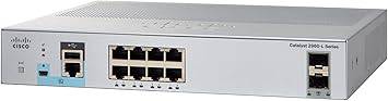 Cisco WS-C2960L-8TS-LL Catalyst switch with 8 ports, managed rack-mountable network device, Ethernet connectivity.