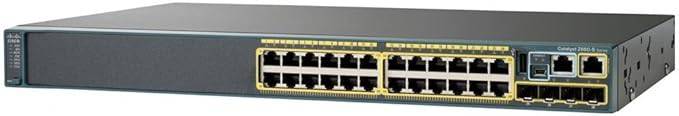 Cisco WS-C2960X-24TD-L network switch with 24 Ethernet ports, shown with front view and LED indicators