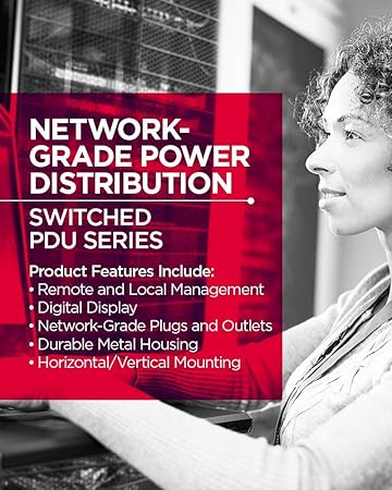 CyberPower PDU41003 switched power distribution unit with 16 outlets, 120V/30A, 2U rackmount for data centers and server racks.