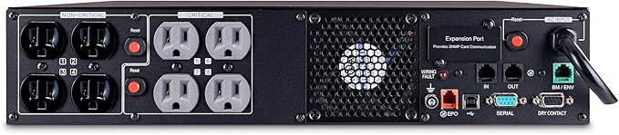 CyberPower PR1500RT2U Smart App Sinewave UPS System, 1500VA/1500W, 8 Outlets, 2U Rack/Tower, AVR