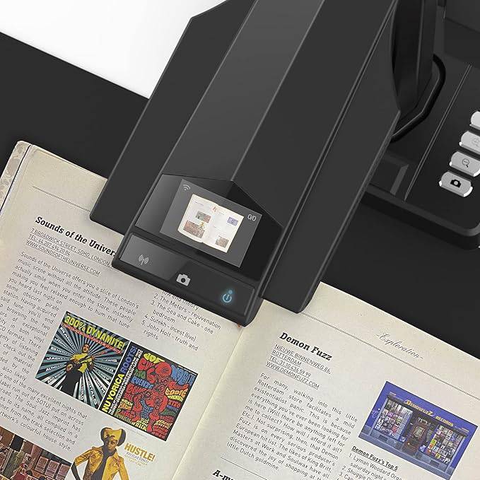 CZUR ET18 Pro professional document scanner with 18MP HD camera, auto-flatten tech, OCR, and A3 capture for Windows and MacOS.