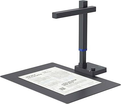 CZUR Shine Ultra portable document scanner with OCR, thin book scanner capturing A3 size images for Windows and Mac laptops.