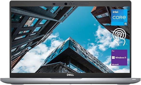 Dell Latitude 5420 laptop with Intel Core i5 processor, 11th Gen, silver chassis, open showing keyboard and screen.