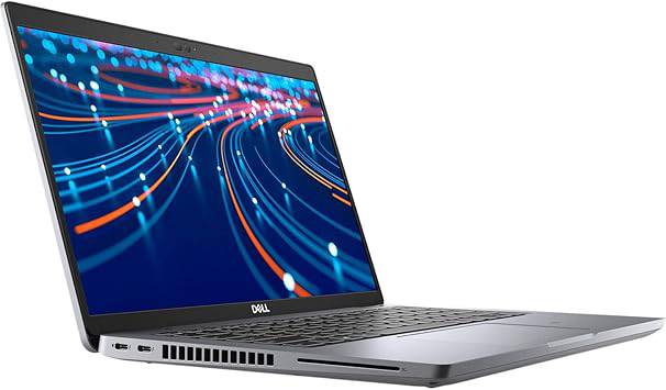 Dell Latitude 5420 laptop with Intel Core i7 and 8GB RAM, shown open with keyboard and screen visible.