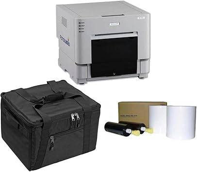 DNP DS-RX1HS dye sublimation printer with front paper loading and control panel, used for high-quality photo printing.