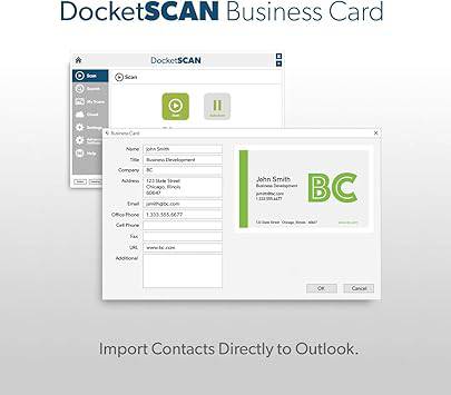 DocketPORT 667 Simplex Card Scanner (DP667) with DocketSCAN Business Card - DocketPORT 667 - DP667-BCS