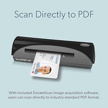 DocketPORT 667 Simplex Card Scanner (DP667) with DocketSCAN Business Card - DocketPORT 667 - DP667-BCS