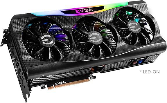 EVGA GeForce RTX 3080 FTW3 Ultra Gaming, 10G-P5-3897-KL, 10GB GDDR6X, iCX3 Technology, ARGB LED, Metal Backplate, LHR
