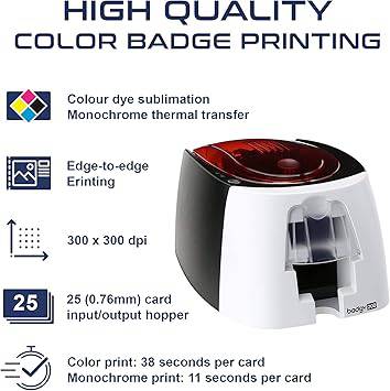 Evolis Badgy Badgy200 Single-Sided Card Printer