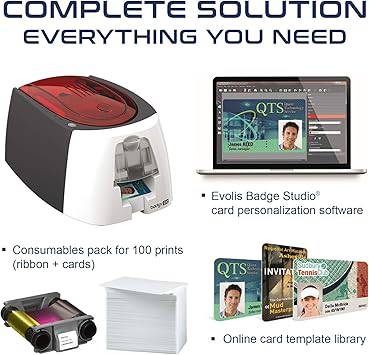 Evolis Badgy Badgy200 Single-Sided Card Printer