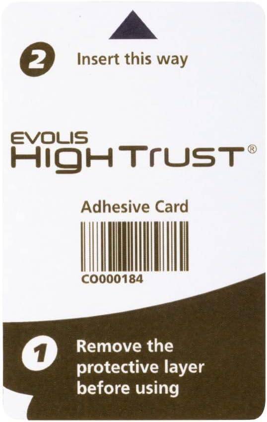 Evolis Primacy printer cleaning card kit with 50 adhesive cleaning cards for maintaining printer performance.