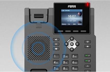 Fanvil X3SP entry-level color display phone with HD voice and POE, featuring 2 line keys and a sleek design.