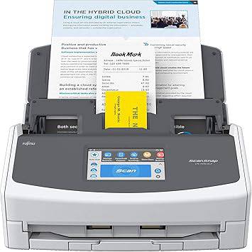 Fujitsu ScanSnap iX1500 30PPM Duplex Colour Document Scanner - USB, Wi-Fi, White/gray - PA03770-B005
