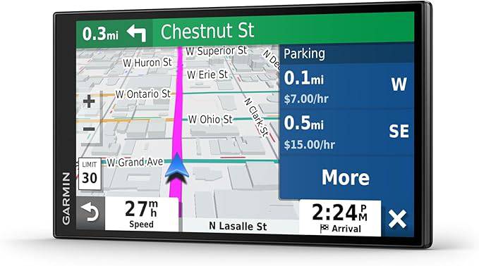 Garmin DriveSmart 65 with Amazon Alexa, Built-in Voice-Controlled GPS Navigator with 6.95” High-Res Display - 010-02469-00
