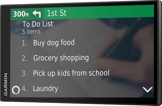 Garmin DriveSmart 65 with Amazon Alexa, Built-in Voice-Controlled GPS Navigator with 6.95” High-Res Display - 010-02469-00