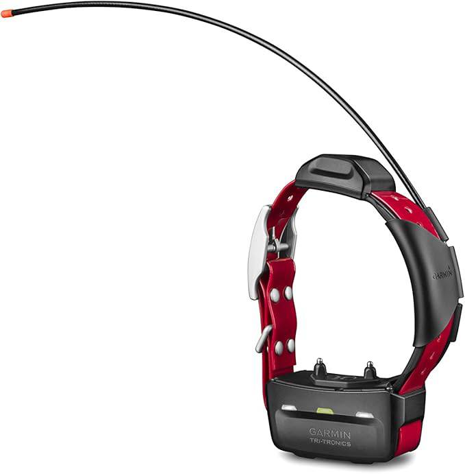 Garmin TT 15 dog device with GPS and training collar for pet tracking and training.