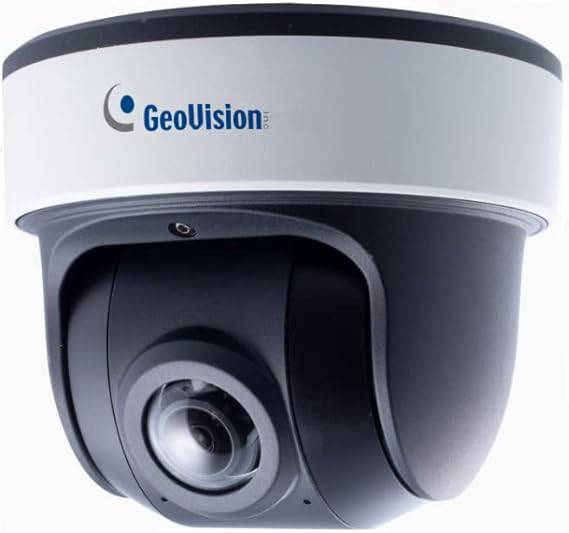 GeoVision GV-PDR8800 8MP IP dome camera with 180° panoramic view, IR night vision, built-in microphone, rugged design, 1.68mm lens.