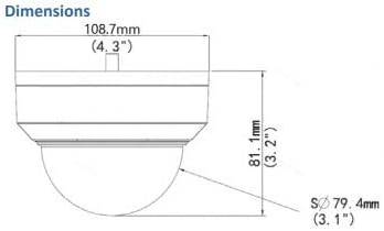 Geovision GV-TDR4703-2F 4mp Low Wdr Pro Dome Perp
