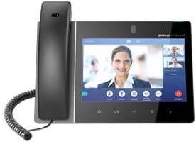 Grandstream GXV3380 VOIP video phone for Android with large touchscreen display and built-in camera, designed for office communication