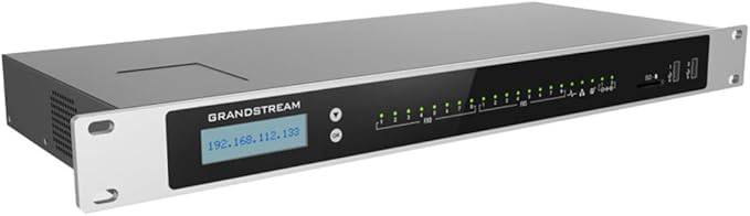 Grandstream UCM6308A call switch with 8 FXO and FXS ports, supporting 2000 users and 200 simultaneous calls for small businesses.