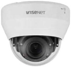 Hanwha Techwin 2MP IR WDR dome camera with 3.2-10mm varifocal lens and RJ45 connection, ideal for surveillance.