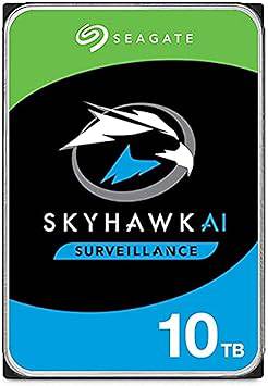 Skyhawk AI 10TB 3.5-inch SATA hard drive by My Store, featuring 7.2K RPM for high-capacity data storage.