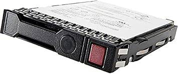 Hewlett Packard Enterprise HPE 1.92TB SAS MU SFF SC VS MV SSD storage drive showing front view with connectors