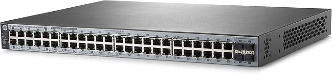 HP J9984A Procurve Switch 1820-48G-PoE+ with 370W power supply, featuring 48 Ethernet ports and power over Ethernet capability.