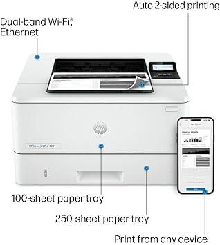HP Laserjet Pro 4001dw Wireless Black & White Printer