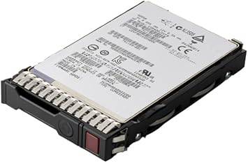 HP P04543-B21 800GB SAS SFF SC DS SSD, black solid-state drive with SFF connector and label showing model details.