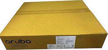 HPE Aruba 6000 24G Class4 PoE switch with 4 SFP ports and 370W power, shown from a front angle with ports visible