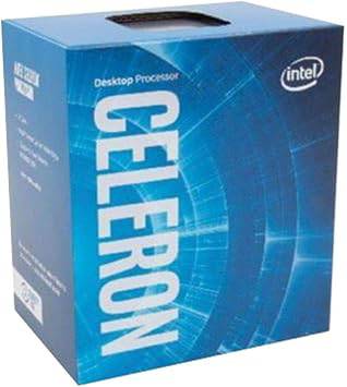 Intel BX80677G3930 7th Gen Celeron desktop processor, shown in close-up with heatsink and pins, designed for PC builds