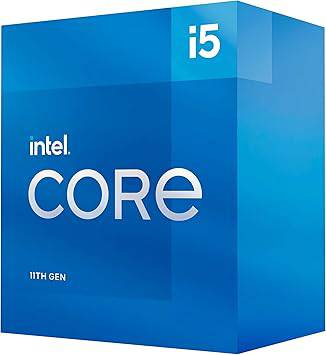 Intel Core i5-11400 desktop processor with 6 cores, up to 4.4 GHz, LGA1200 socket, compatible with Intel 500 and 400 series.