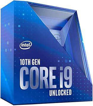 Intel Core i9-10850K desktop processor with 10 cores, up to 5.2 GHz, unlocked, LGA1200 socket, and Intel 400 Series chipset