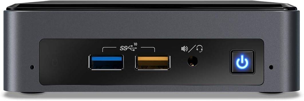 Intel NUC 8 Mainstream Kit NUC8i3BEK with compact design, showing the box and components needed for assembly.