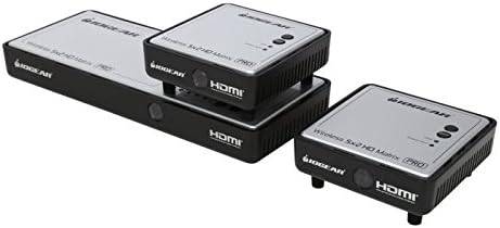IOGEAR GWHDMS52MBK2 Long Range Wireless 5x2 HDMI Matrix PRO with 1 Additional Receiver - GWHDMS52MBK2