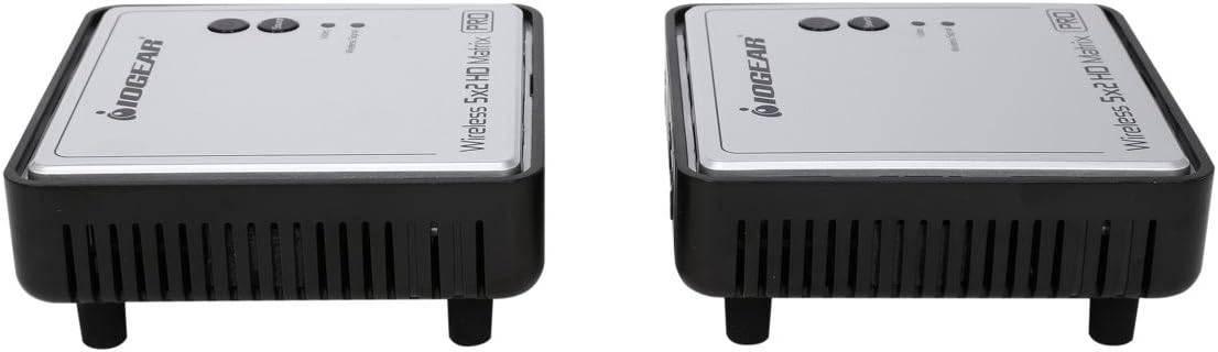 IOGEAR GWHDMS52MBK2 Long Range Wireless 5x2 HDMI Matrix PRO with 1 Additional Receiver - GWHDMS52MBK2