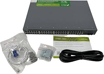 Juniper Networks - EX2300-48P - Juniper EX2300 Ethernet Switch - 48 Network, 4 Expansion Slot - Manageable - Optical Fiber, Twisted Pair - Modular - 4 Layer Supported - 1U High - Rack-mountable, Wall - EX2300-48P