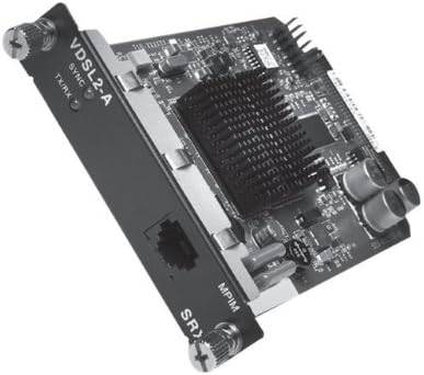 Juniper SRX-MP-1VDSL2-A 1-port VDSL2 mini physical interface module with ports visible on the device.