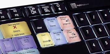 LogicKeyboard Adobe Premiere Pro CC For Apple MAC Astra USB Wired Keyboard Part# LK-LKBU-PPROCC-AMBH